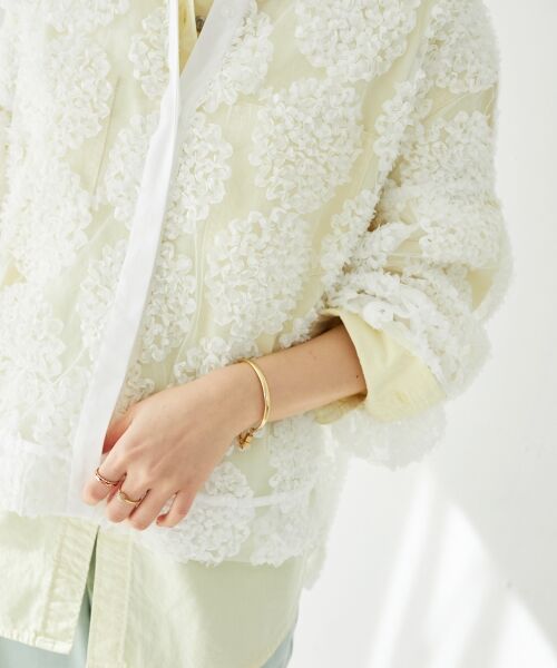le.coeur blanc / ルクールブラン シャツ・ブラウス | TORRAZZO DONNAエンブロイダリーレースブラウス | 詳細4