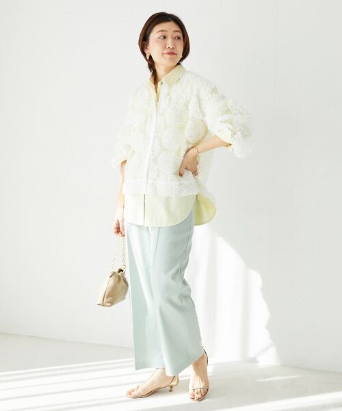 le.coeur blanc / ルクールブラン シャツ・ブラウス | TORRAZZO DONNAエンブロイダリーレースブラウス | 詳細9