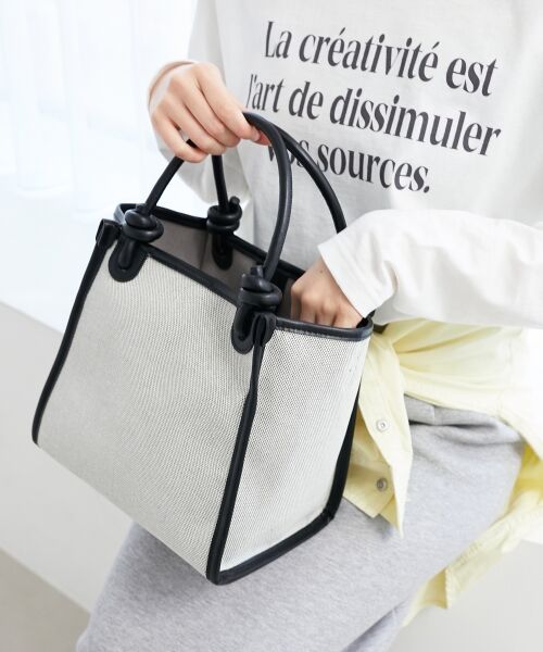 le.coeur blanc / ルクールブラン トートバッグ | ノットハンドルエルガリートート | 詳細10