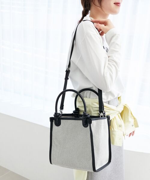 le.coeur blanc / ルクールブラン トートバッグ | ノットハンドルエルガリートート | 詳細11