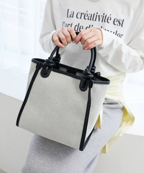le.coeur blanc / ルクールブラン トートバッグ | ノットハンドルエルガリートート | 詳細8