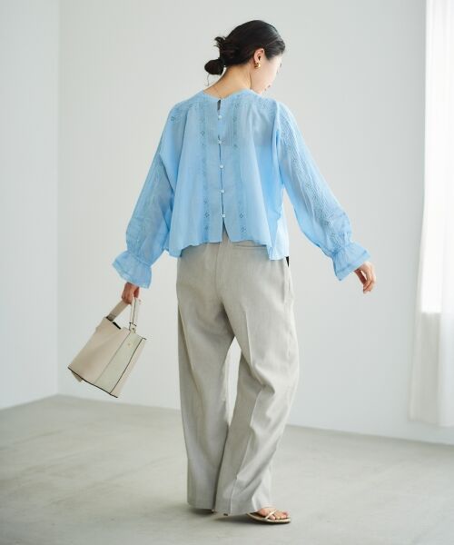 le.coeur blanc / ルクールブラン シャツ・ブラウス | 《手洗い可能》Fanakaリバーレースブラウス | 詳細13