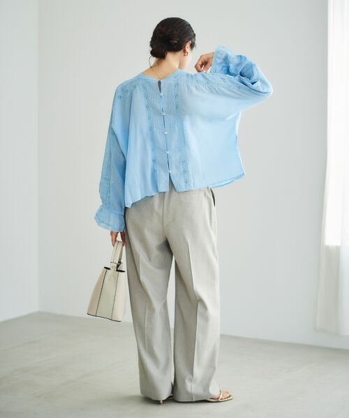 le.coeur blanc / ルクールブラン シャツ・ブラウス | 《手洗い可能》Fanakaリバーレースブラウス | 詳細14