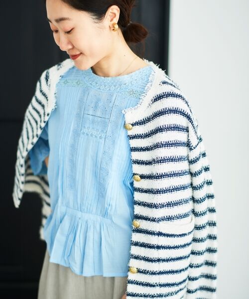 le.coeur blanc / ルクールブラン シャツ・ブラウス | 《手洗い可能》Fanakaリバーレースブラウス | 詳細16