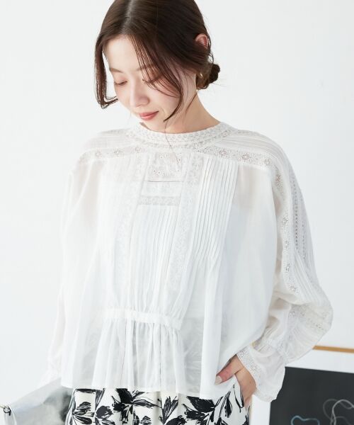 le.coeur blanc / ルクールブラン シャツ・ブラウス | 《手洗い可能》Fanakaリバーレースブラウス | 詳細28