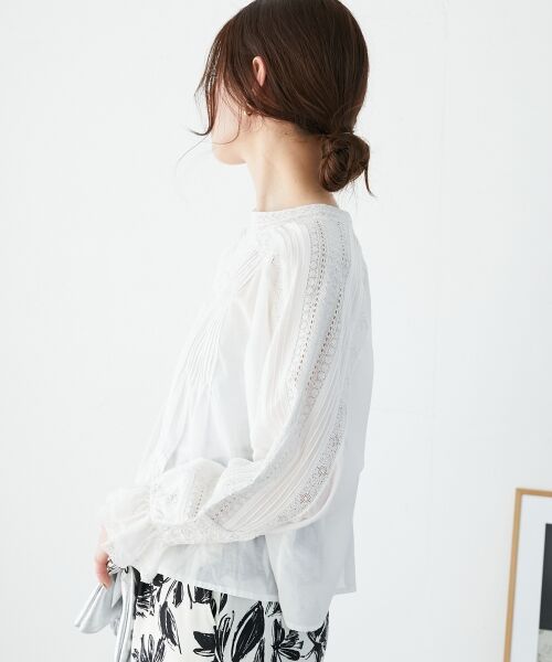 le.coeur blanc / ルクールブラン シャツ・ブラウス | 《手洗い可能》Fanakaリバーレースブラウス | 詳細30