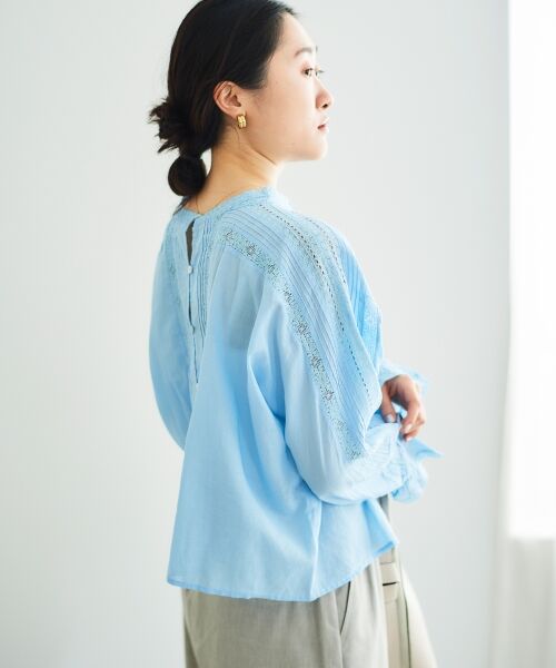 le.coeur blanc / ルクールブラン シャツ・ブラウス | 《手洗い可能》Fanakaリバーレースブラウス | 詳細5