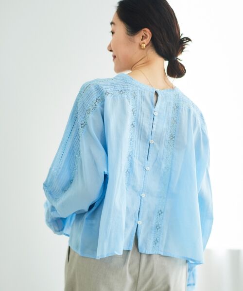 le.coeur blanc / ルクールブラン シャツ・ブラウス | 《手洗い可能》Fanakaリバーレースブラウス | 詳細6