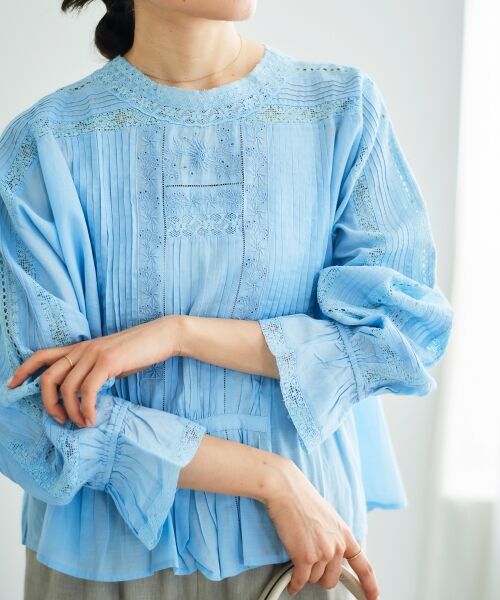 le.coeur blanc / ルクールブラン シャツ・ブラウス | 《手洗い可能》Fanakaリバーレースブラウス | 詳細8