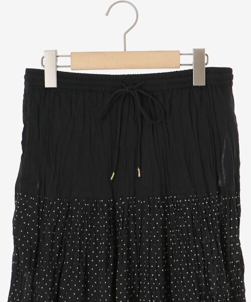 le.coeur blanc / ルクールブラン ロング・マキシ丈スカート | 《手洗い可能》Fanakaドット切替スカート | 詳細21