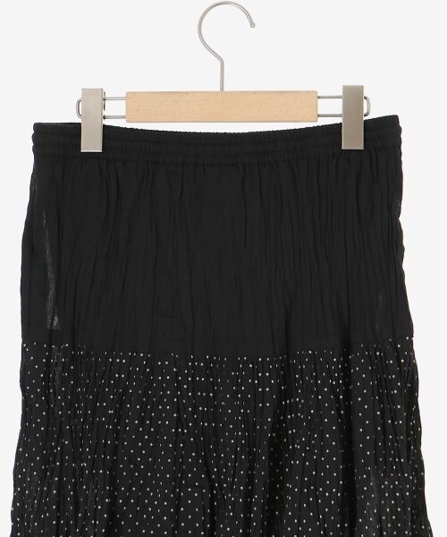 le.coeur blanc / ルクールブラン ロング・マキシ丈スカート | 《手洗い可能》Fanakaドット切替スカート | 詳細22