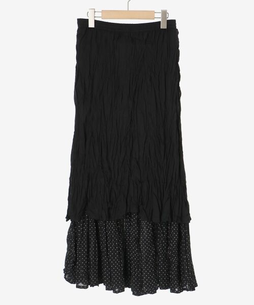 le.coeur blanc / ルクールブラン ロング・マキシ丈スカート | 《手洗い可能》Fanakaドット切替スカート | 詳細25