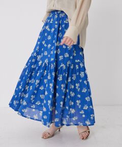 le.coeur blanc / ルクールブラン ロング・マキシ丈スカート | 《手洗い可能》Fanakaレトロフラワースカート