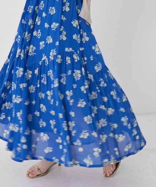 le.coeur blanc / ルクールブラン ロング・マキシ丈スカート | 《手洗い可能》Fanakaレトロフラワースカート | 詳細10