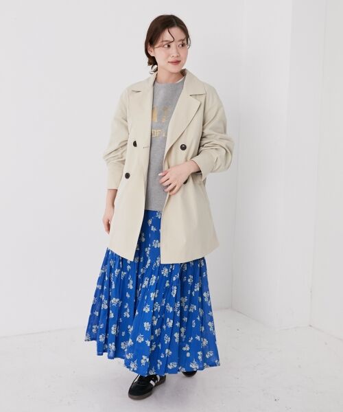 le.coeur blanc / ルクールブラン ロング・マキシ丈スカート | 《手洗い可能》Fanakaレトロフラワースカート | 詳細20