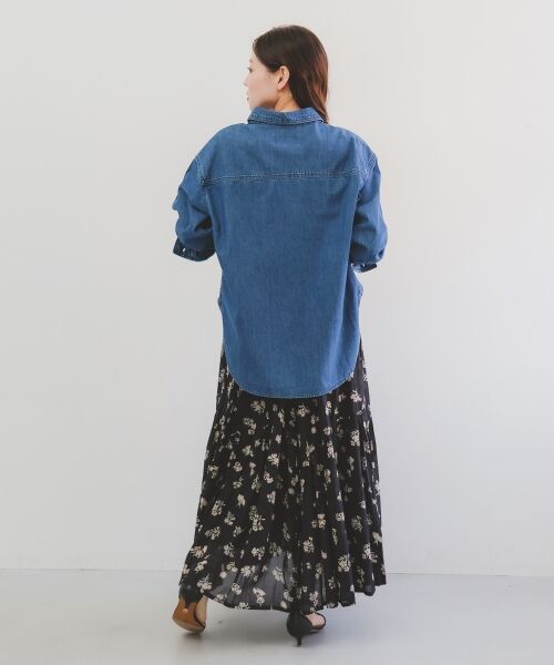 le.coeur blanc / ルクールブラン ロング・マキシ丈スカート | 《手洗い可能》Fanakaレトロフラワースカート | 詳細25