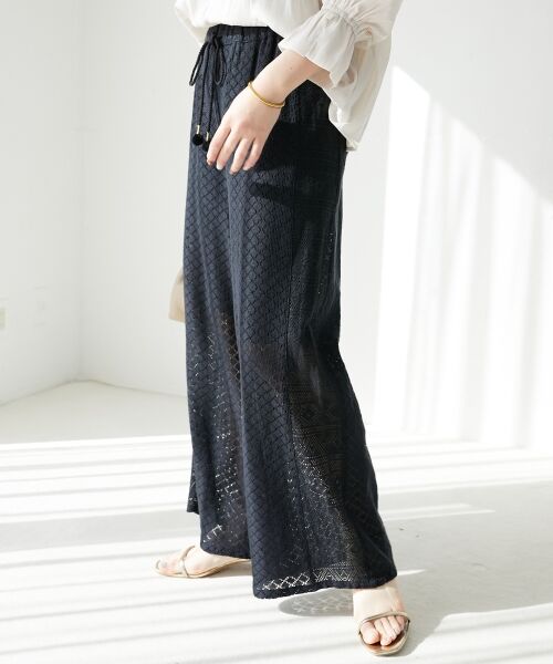 le.coeur blanc / ルクールブラン その他パンツ | 《手洗い可能》Fanakaミックスレースパンツ | 詳細11