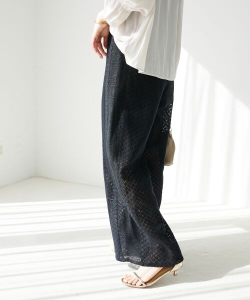 le.coeur blanc / ルクールブラン その他パンツ | 《手洗い可能》Fanakaミックスレースパンツ | 詳細12