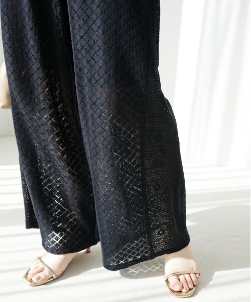 le.coeur blanc / ルクールブラン その他パンツ | 《手洗い可能》Fanakaミックスレースパンツ | 詳細14