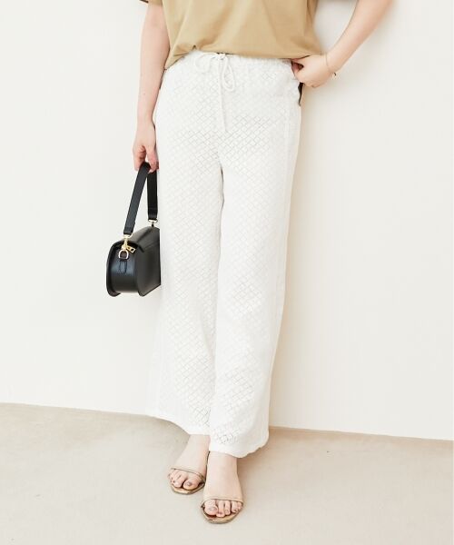 le.coeur blanc / ルクールブラン その他パンツ | 《手洗い可能》Fanakaミックスレースパンツ | 詳細2