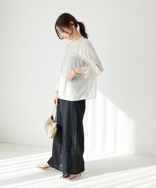 le.coeur blanc / ルクールブラン その他パンツ | 《手洗い可能》Fanakaミックスレースパンツ | 詳細21