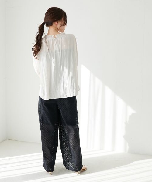 le.coeur blanc / ルクールブラン その他パンツ | 《手洗い可能》Fanakaミックスレースパンツ | 詳細22