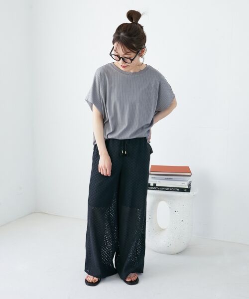 le.coeur blanc / ルクールブラン その他パンツ | 《手洗い可能》Fanakaミックスレースパンツ | 詳細24