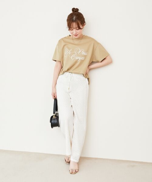 le.coeur blanc / ルクールブラン その他パンツ | 《手洗い可能》Fanakaミックスレースパンツ | 詳細3