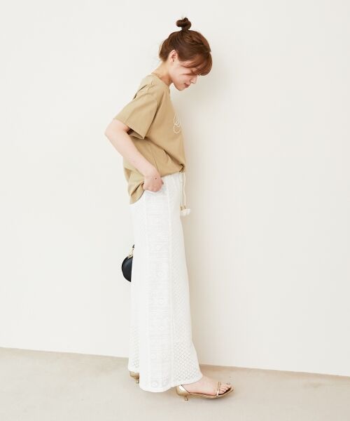 le.coeur blanc / ルクールブラン その他パンツ | 《手洗い可能》Fanakaミックスレースパンツ | 詳細4