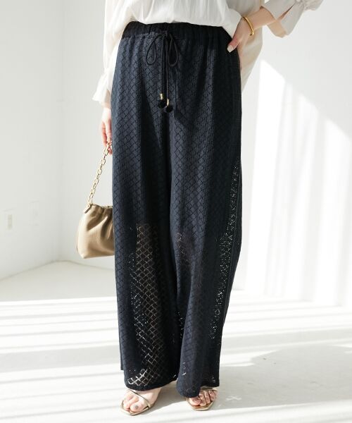 le.coeur blanc / ルクールブラン その他パンツ | 《手洗い可能》Fanakaミックスレースパンツ | 詳細8