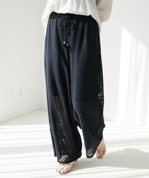 le.coeur blanc / ルクールブラン その他パンツ | 《手洗い可能》Fanakaミックスレースパンツ | 詳細9