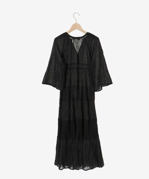 le.coeur blanc / ルクールブラン ロング・マキシ丈ワンピース | Fanakaドット切替ワンピース | 詳細13