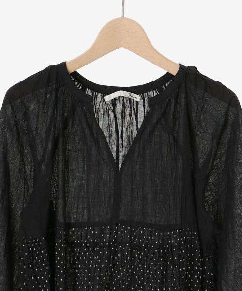 le.coeur blanc / ルクールブラン ロング・マキシ丈ワンピース | Fanakaドット切替ワンピース | 詳細14