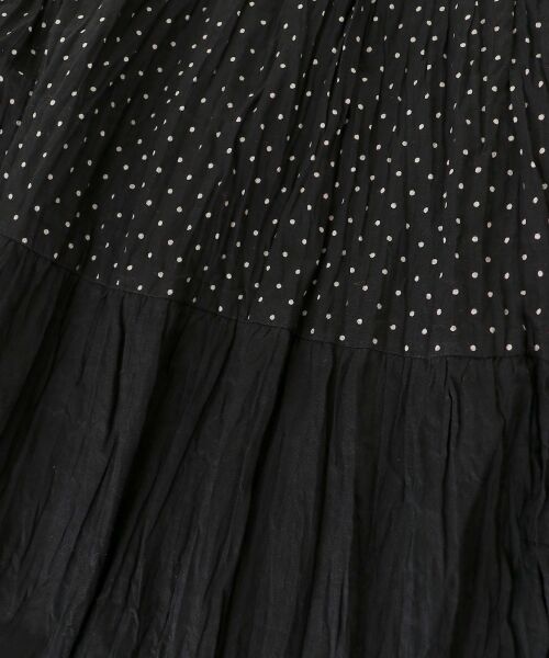 le.coeur blanc / ルクールブラン ロング・マキシ丈ワンピース | Fanakaドット切替ワンピース | 詳細18