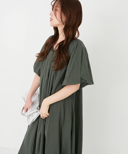 le.coeur blanc / ルクールブラン ロング・マキシ丈ワンピース | 《手洗い可能》Fanakaボリュームスリーブワンピース | 詳細11