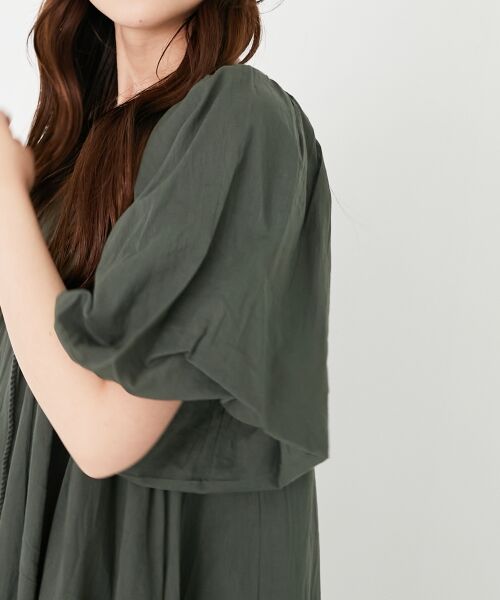 le.coeur blanc / ルクールブラン ロング・マキシ丈ワンピース | 《手洗い可能》Fanakaボリュームスリーブワンピース | 詳細12