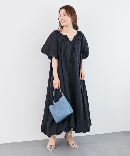 le.coeur blanc / ルクールブラン ロング・マキシ丈ワンピース | 《手洗い可能》Fanakaボリュームスリーブワンピース | 詳細19