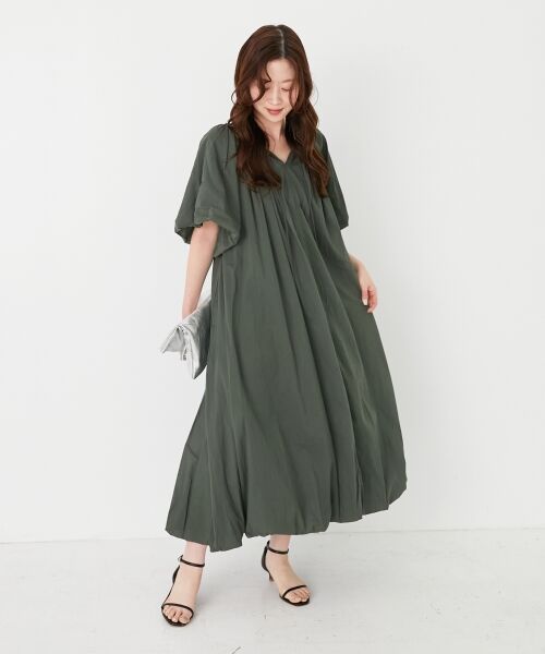 le.coeur blanc / ルクールブラン ロング・マキシ丈ワンピース | 《手洗い可能》Fanakaボリュームスリーブワンピース | 詳細2