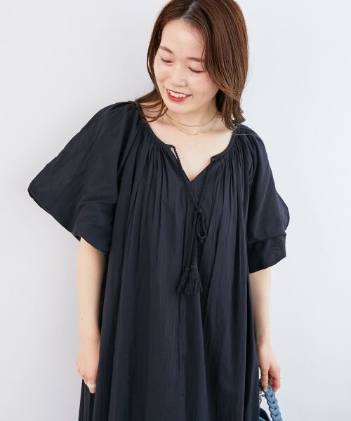 le.coeur blanc / ルクールブラン ロング・マキシ丈ワンピース | 《手洗い可能》Fanakaボリュームスリーブワンピース | 詳細20