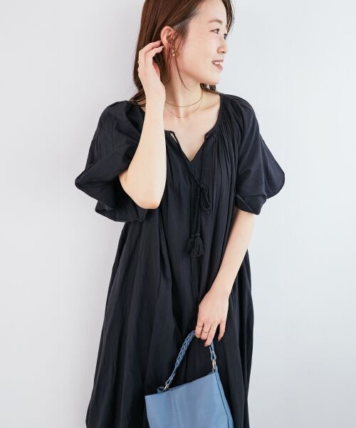 le.coeur blanc / ルクールブラン ロング・マキシ丈ワンピース | 《手洗い可能》Fanakaボリュームスリーブワンピース | 詳細21