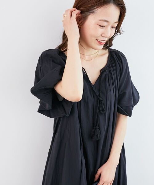 le.coeur blanc / ルクールブラン ロング・マキシ丈ワンピース | 《手洗い可能》Fanakaボリュームスリーブワンピース | 詳細22