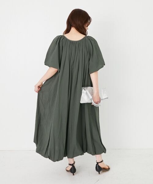 le.coeur blanc / ルクールブラン ロング・マキシ丈ワンピース | 《手洗い可能》Fanakaボリュームスリーブワンピース | 詳細4