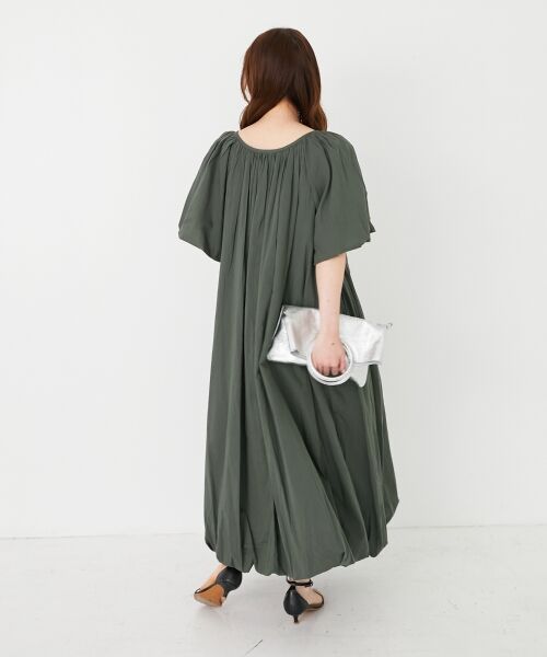 le.coeur blanc / ルクールブラン ロング・マキシ丈ワンピース | 《手洗い可能》Fanakaボリュームスリーブワンピース | 詳細5