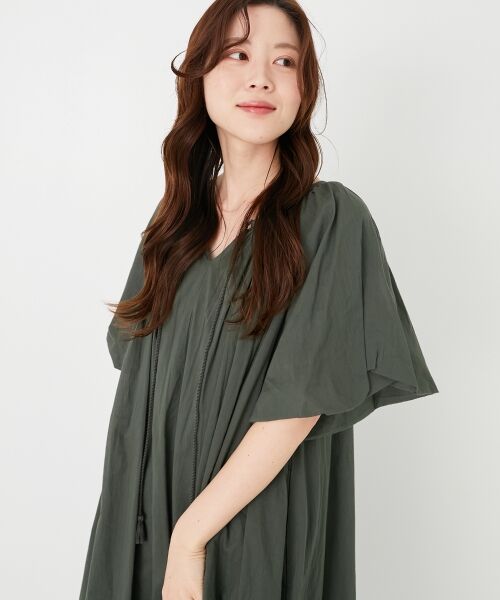 le.coeur blanc / ルクールブラン ロング・マキシ丈ワンピース | 《手洗い可能》Fanakaボリュームスリーブワンピース | 詳細6