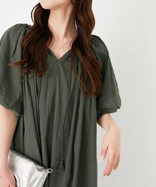 le.coeur blanc / ルクールブラン ロング・マキシ丈ワンピース | 《手洗い可能》Fanakaボリュームスリーブワンピース | 詳細7