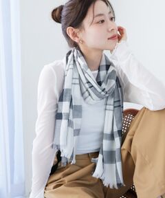 le.coeur blanc / ルクールブラン マフラー・ショール・スヌード・ストール | 《手洗い可能》チェックストール