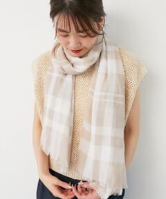 le.coeur blanc / ルクールブラン マフラー・ショール・スヌード・ストール | 《手洗い可能》チェックストール