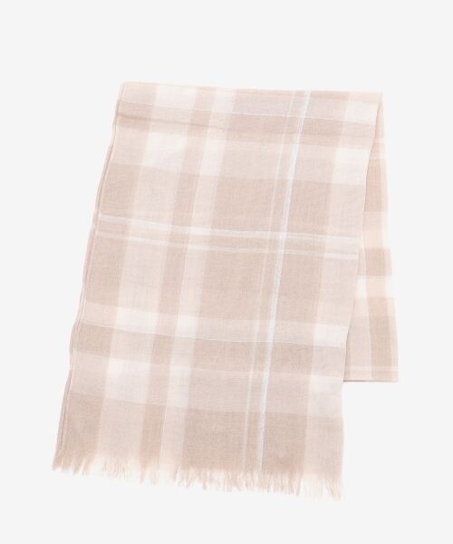 le.coeur blanc / ルクールブラン マフラー・ショール・スヌード・ストール | 《手洗い可能》チェックストール | 詳細5