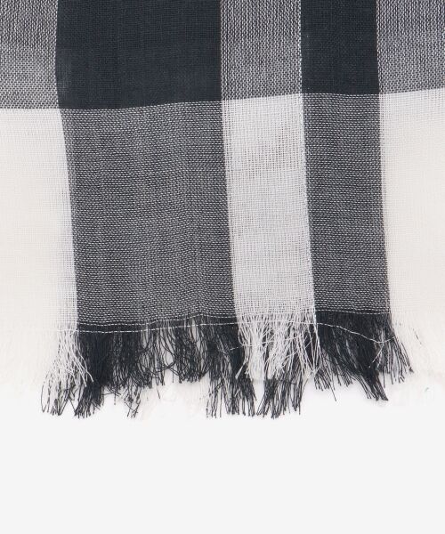 le.coeur blanc / ルクールブラン マフラー・ショール・スヌード・ストール | 《手洗い可能》チェックストール | 詳細8