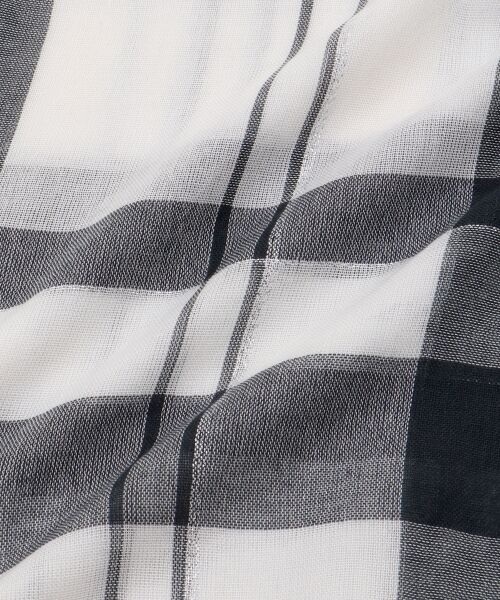 le.coeur blanc / ルクールブラン マフラー・ショール・スヌード・ストール | 《手洗い可能》チェックストール | 詳細9